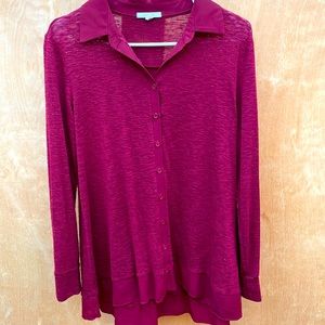 Asymmetrical Anthropologie chiffon lining